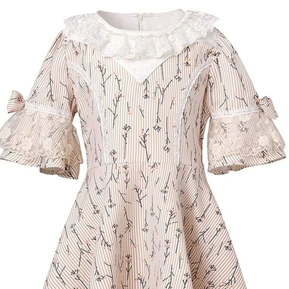 NWT Mangostice Short Sleeve A-Line Print Dress - Picture 2 of 6